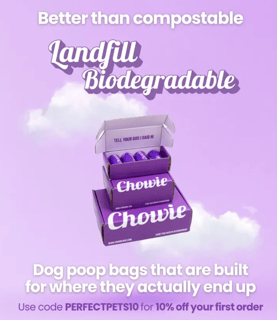 Promotion 10% off Chowie Dog Poop Bags - use PERFECTPETS10