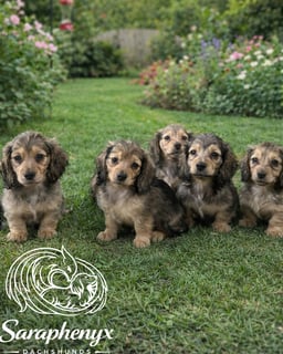 Available Now Miniature Longhair Dachshunds