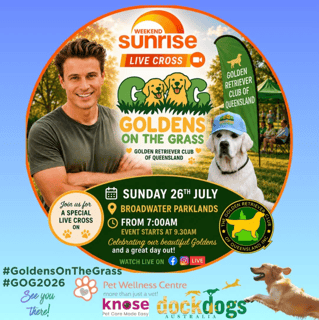 Event Golden Retriever Club of QLD - Goldens on the Grass 'Winter By The Waves' - Sunday 26 July 2026 Event Golden Retriever Club of QLD - Goldens on the Grass 'Winter By The Waves' - Sunday 26 July 2026