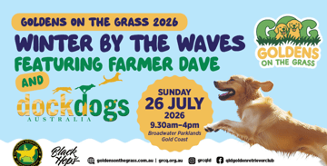 Event Golden Retriever Club of QLD - Goldens on the Grass 'Winter By The Waves' - Sunday 26 July 2026 Event Golden Retriever Club of QLD - Goldens on the Grass 'Winter By The Waves' - Sunday 26 July 2026