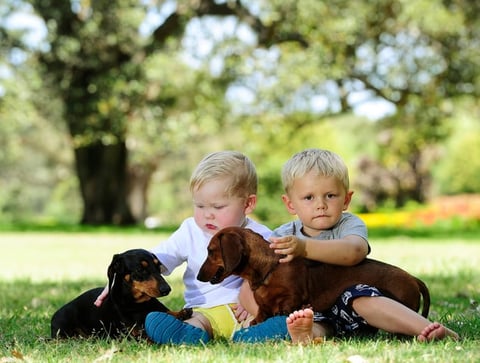 Sally & Poppy with the grandchildren