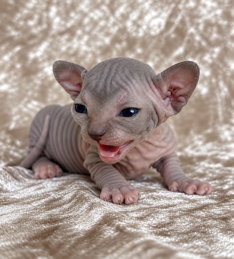 Smallest of the litter - Blue Solid